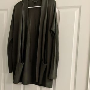 Ann Taylor khaki cardigan